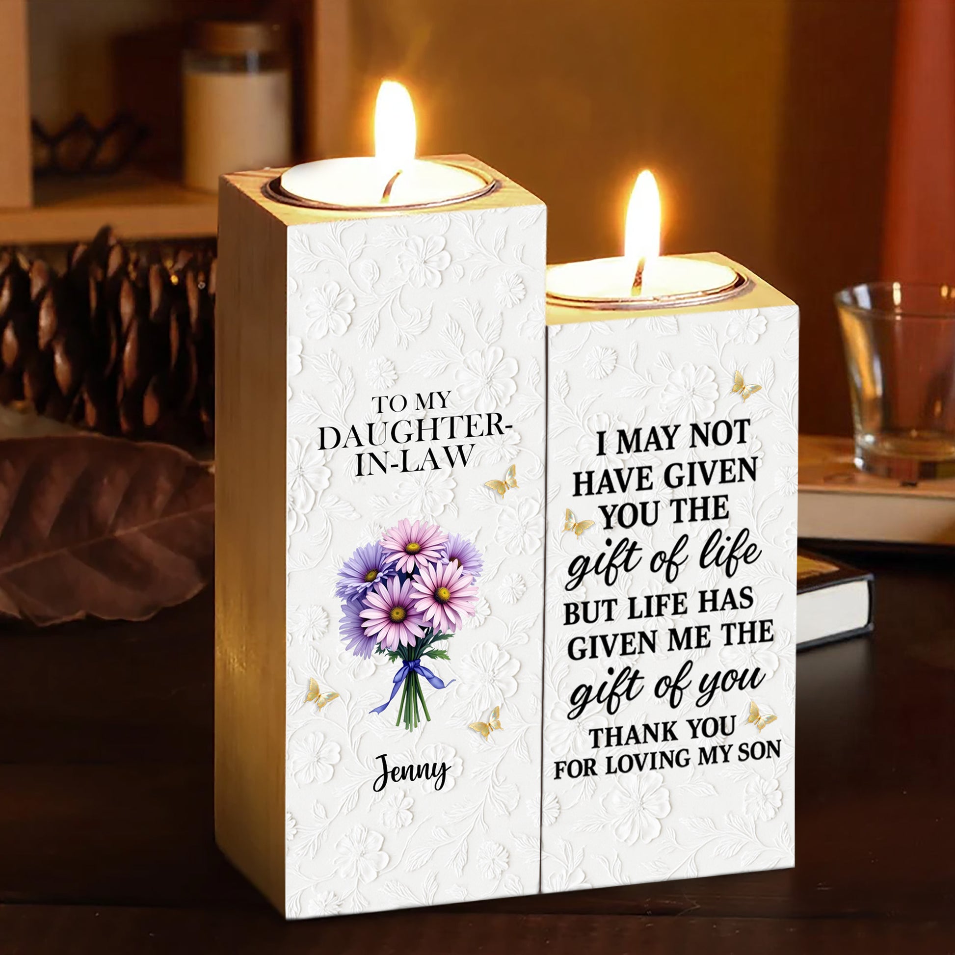 Thank You For Loving My Son, Floral Design