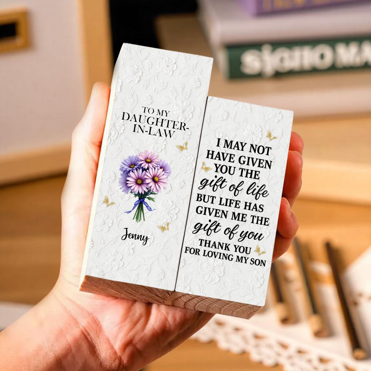 Thank You For Loving My Son, Floral Design