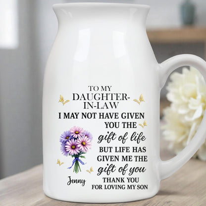 To My Daughter-In-Law, Gift Of You Flowers And Butterflies
