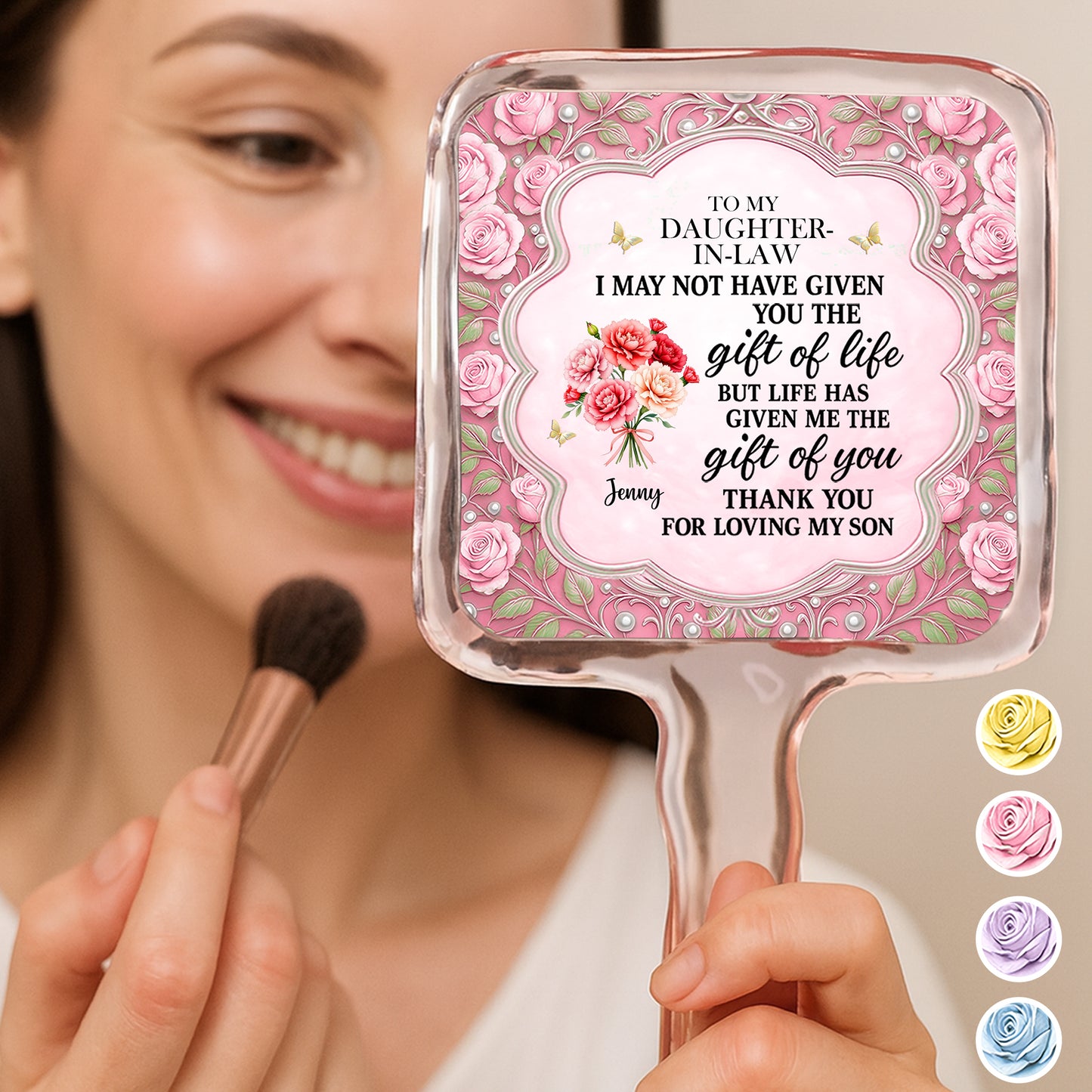 To My Daughter-In-Law, Life's Gift Of You, Flowers, Heart