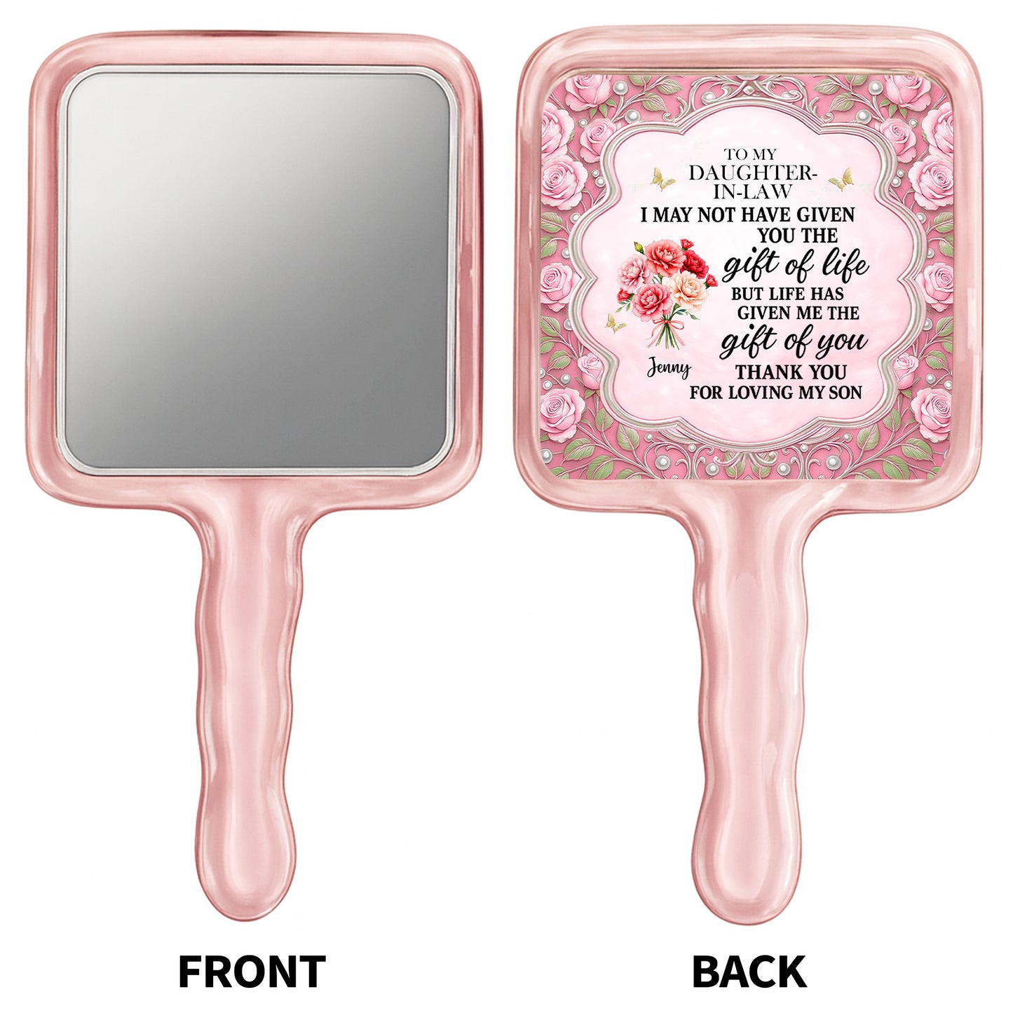 To My Daughter-In-Law, Life's Gift Of You, Flowers, Heart