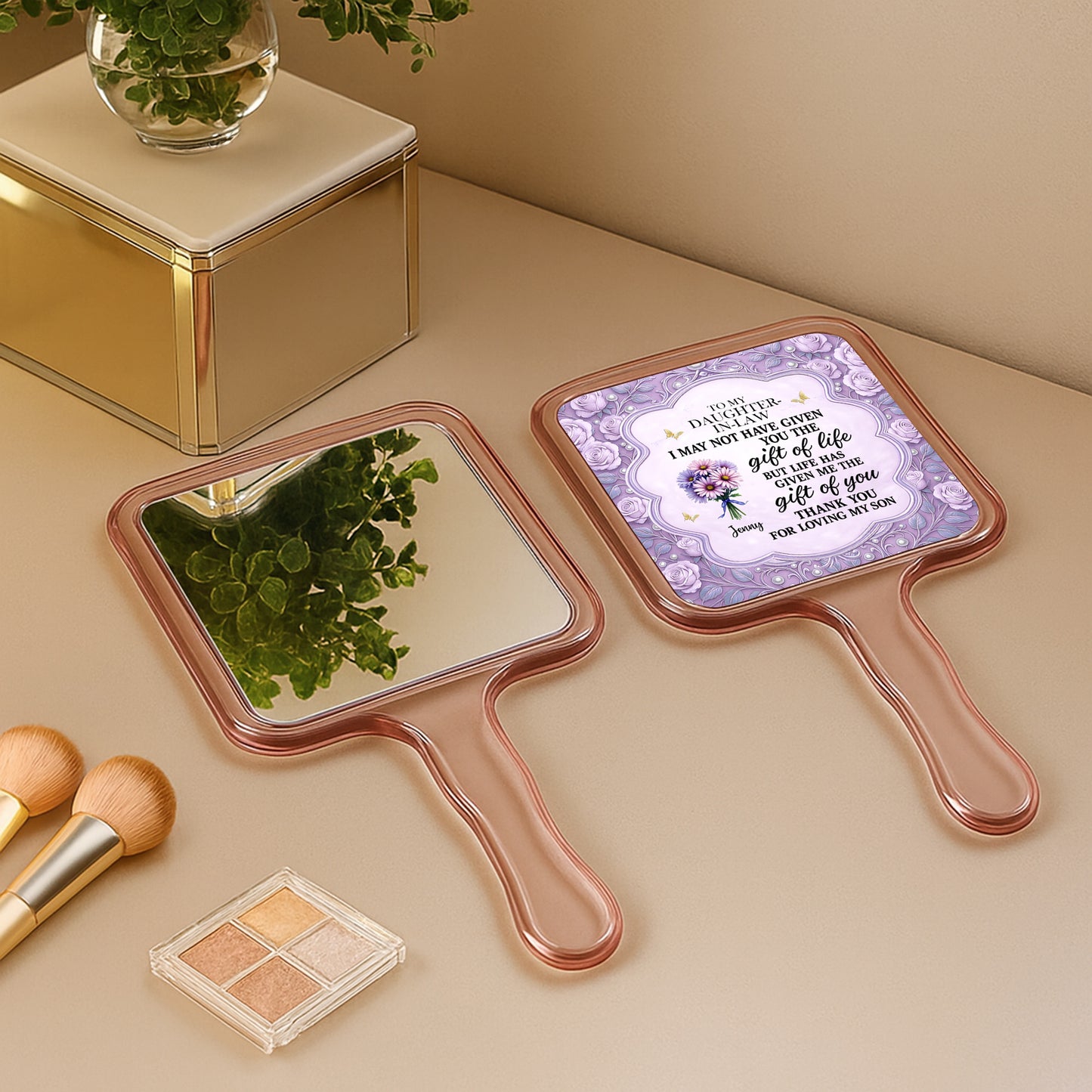 To My Daughter-In-Law, Life's Gift Of You, Flowers, Heart