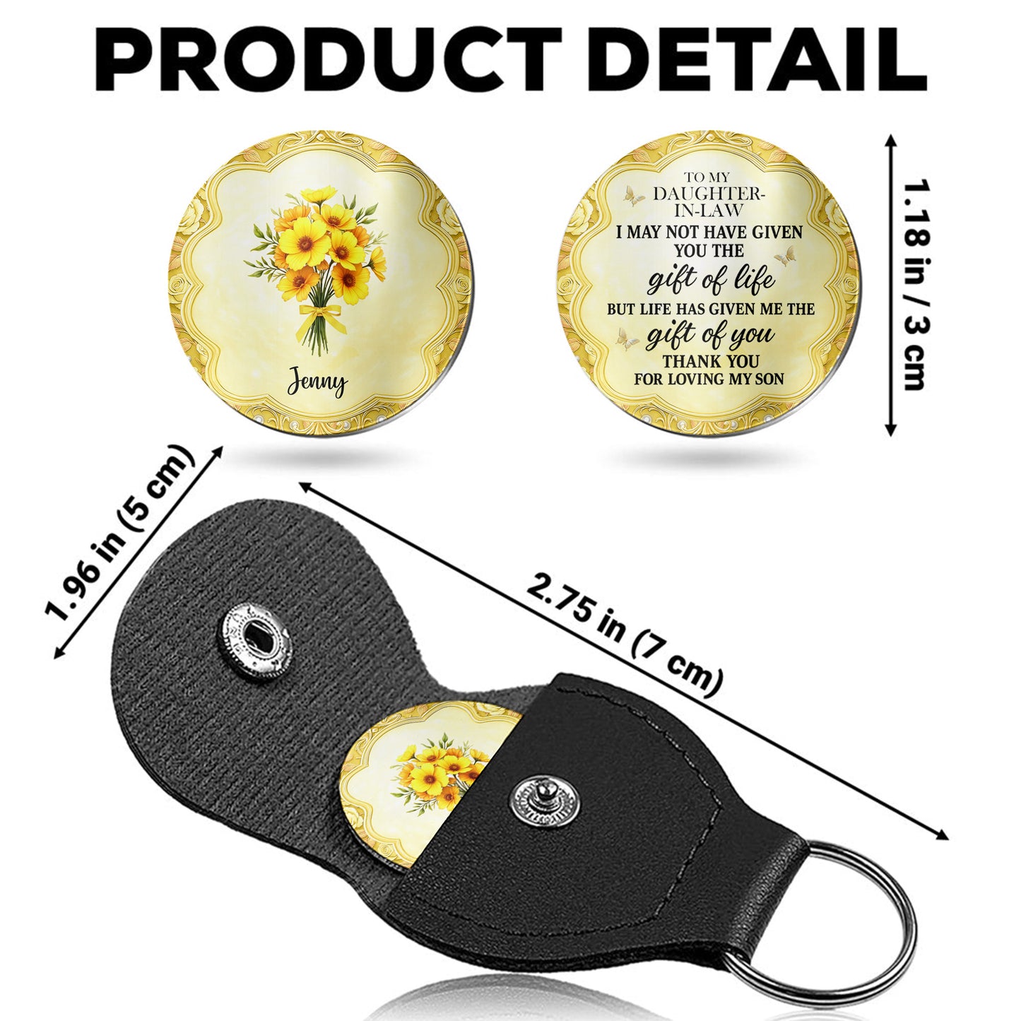 To My Daughter-In-Law, Thank You For Loving My Son, Flowers