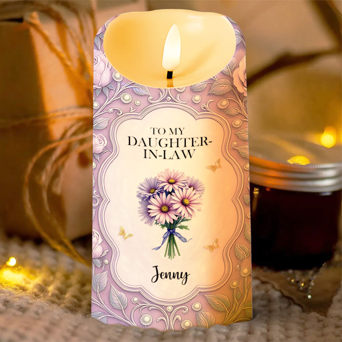 To My Daughter-In-Law, Gift Of Life, Flowers And Butterflies