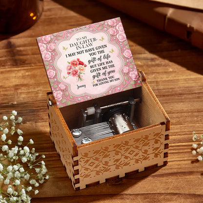 To My Daughter-In-Law, Thank You For Loving My Son, Roses And Butterflies