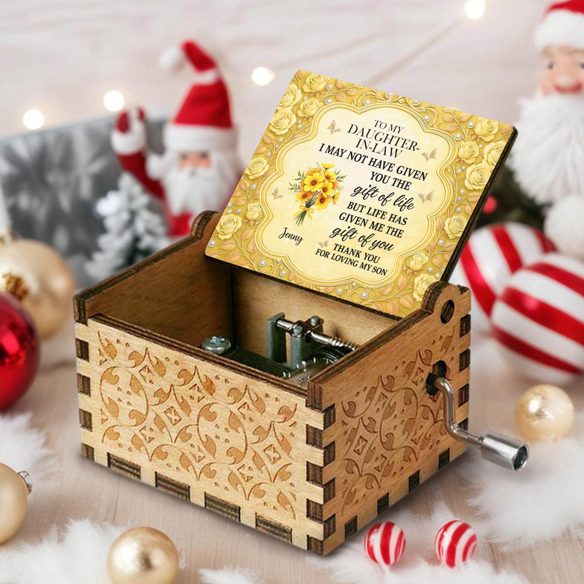 To My Daughter-In-Law, Thank You For Loving My Son, Roses And Butterflies