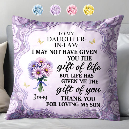 To My Daughter-In-Law, The Gift Of You, Flowers And Butterflies