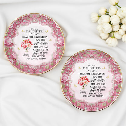 To My Daughter-In-Law, Thank You For Loving My Son, Flowers