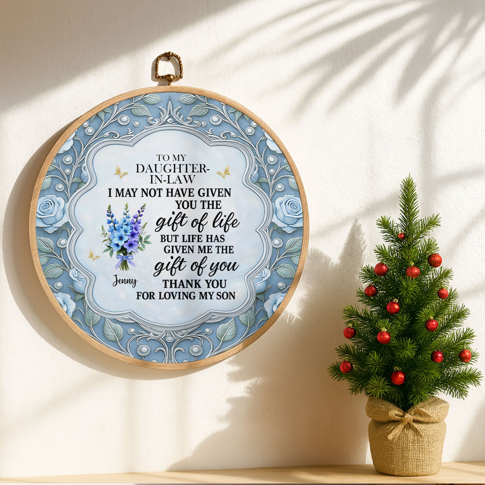 To My Daughter-In-Law, Life’s Greatest Gifts, Flowers And Butterflies Design