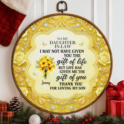 To My Daughter-In-Law, Life’s Greatest Gifts, Flowers And Butterflies Design