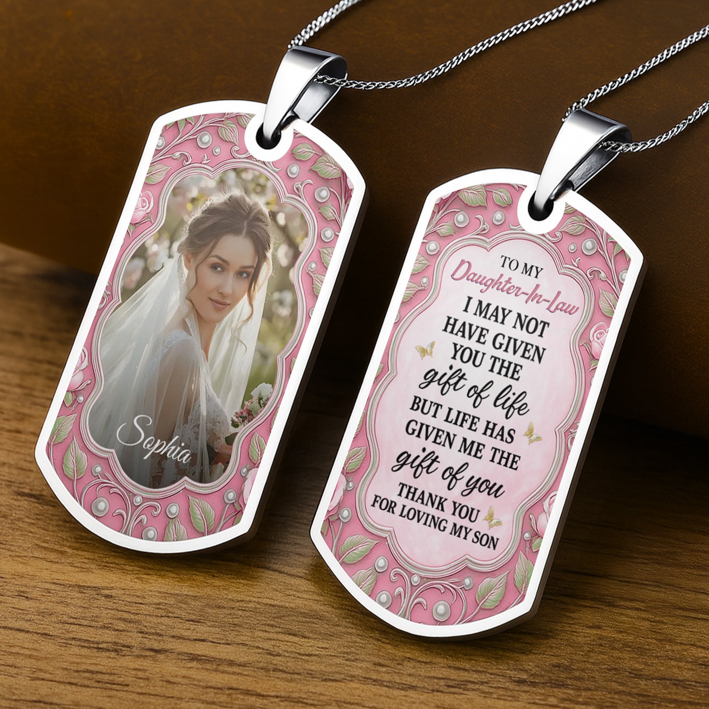 To My Daughter-In-Law, Life Has Given Me The Gift Of You, Floral Patterns