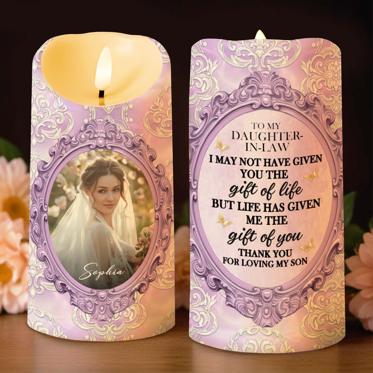 Gift Of Life, Floral Pattern and Photo Frame