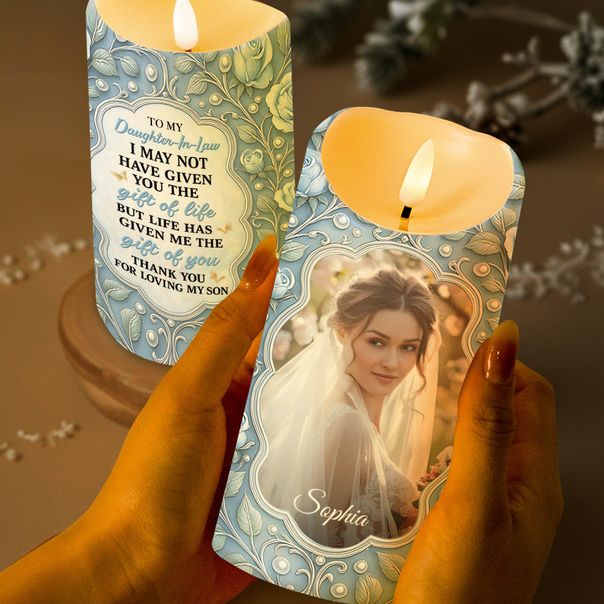 Gift For Daughter-In-Law, Loving Words With Flowers