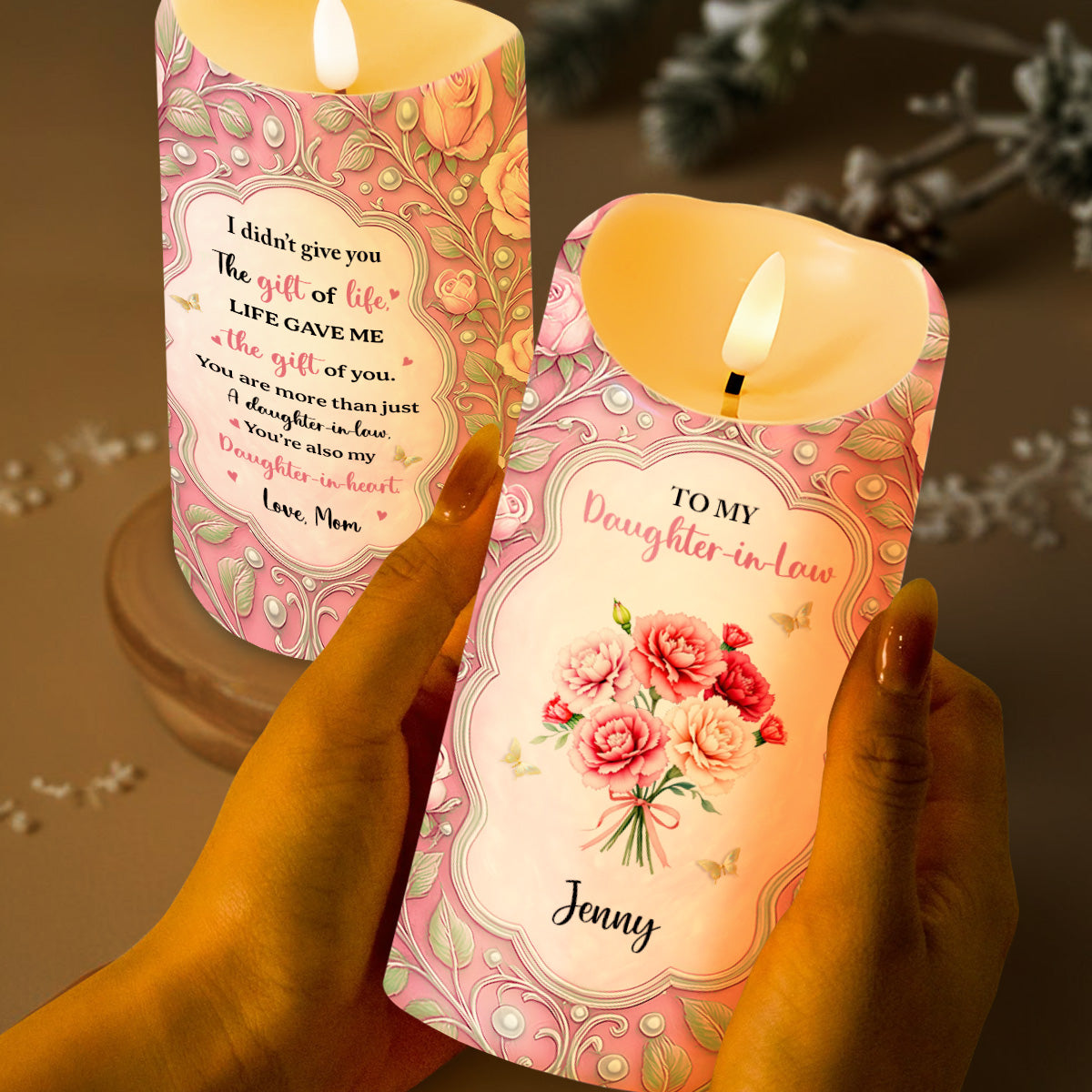 Gift of Life, Gift of You, Flowers and Hearts