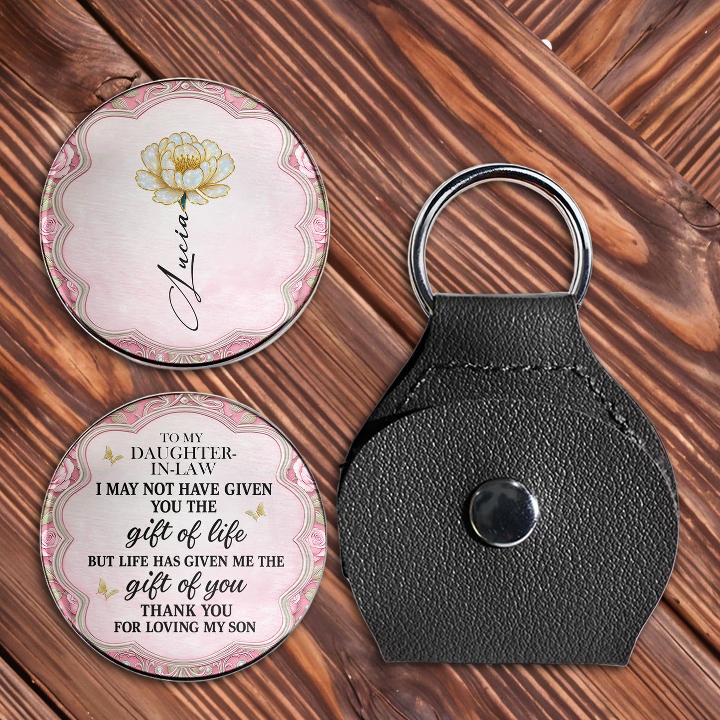 To My Daughter-In-Law, Thank You For Loving My Son, Floral Design