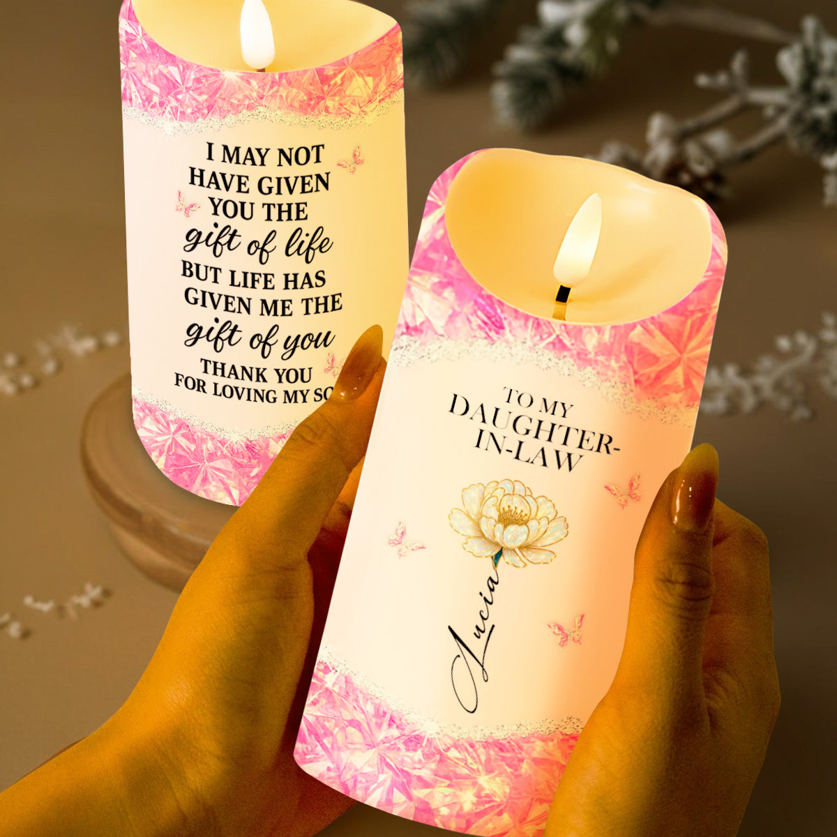 To My Daughter-In-Law, Flower And Butterflies