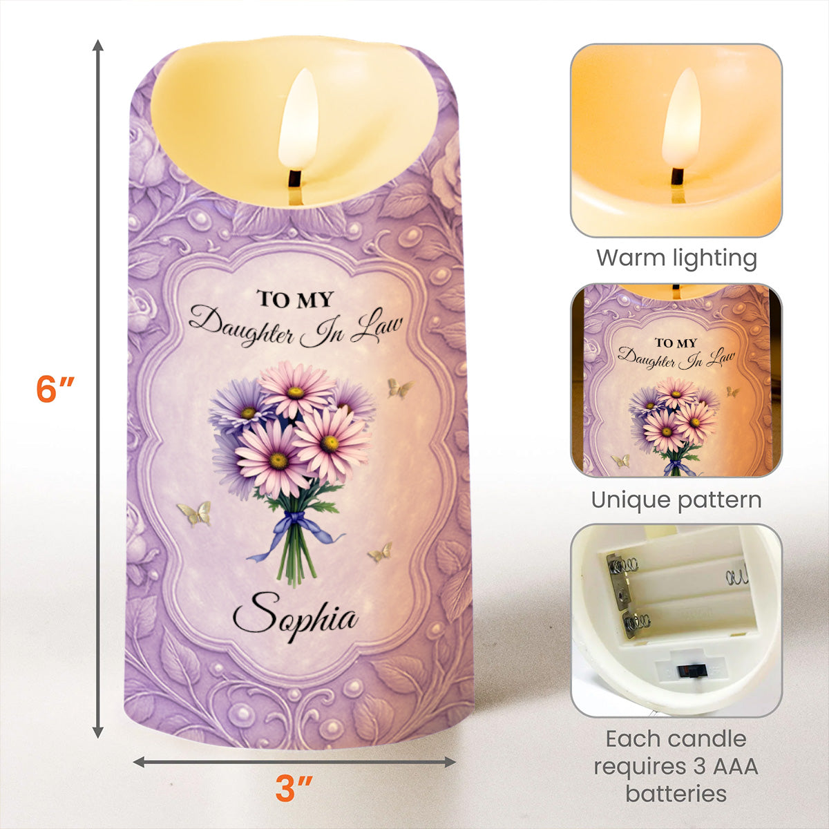 To My Daughter In Law, Flowers And Butterflies