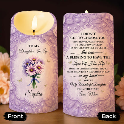 To My Daughter In Law, Flowers And Butterflies