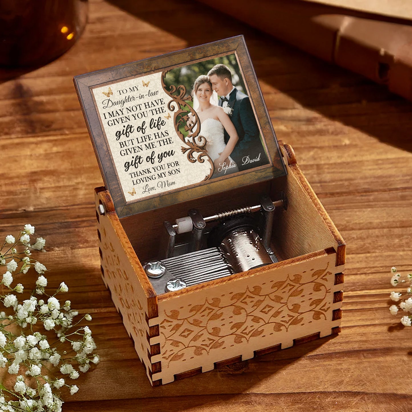 Gift Of You Swirl Patterns And Leaves Enclosure