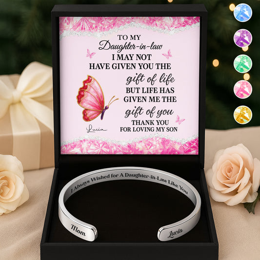 To My Daughter-In-Law, Gift Of Life, Butterfly And Flowers