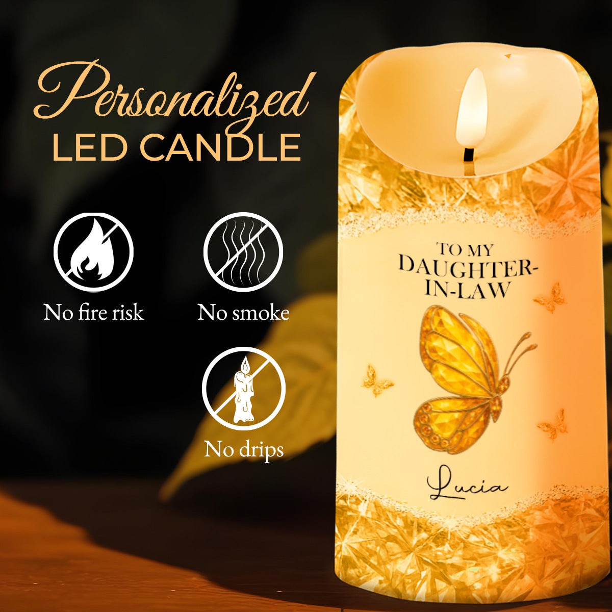 To My Daughter-In-Law, Loving Gift With Butterfly And Flowers