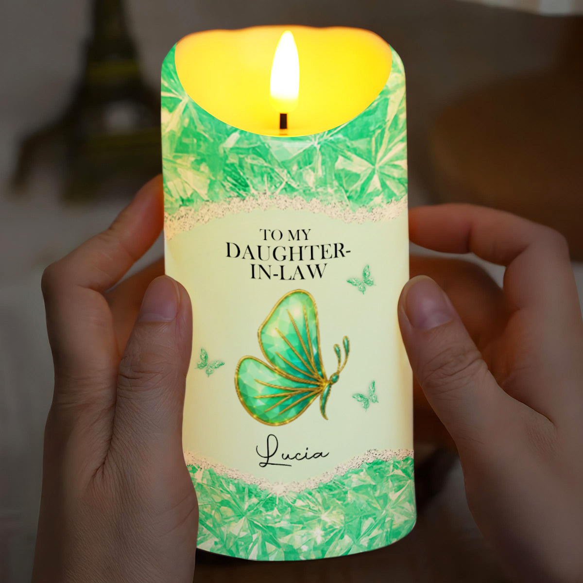 To My Daughter-In-Law, Loving Gift With Butterfly And Flowers