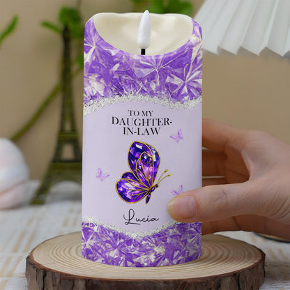 To My Daughter-In-Law, Loving Gift With Butterfly And Flowers