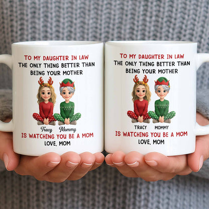 To My Daughter In Law, Love From Mom, Reindeer Antlers