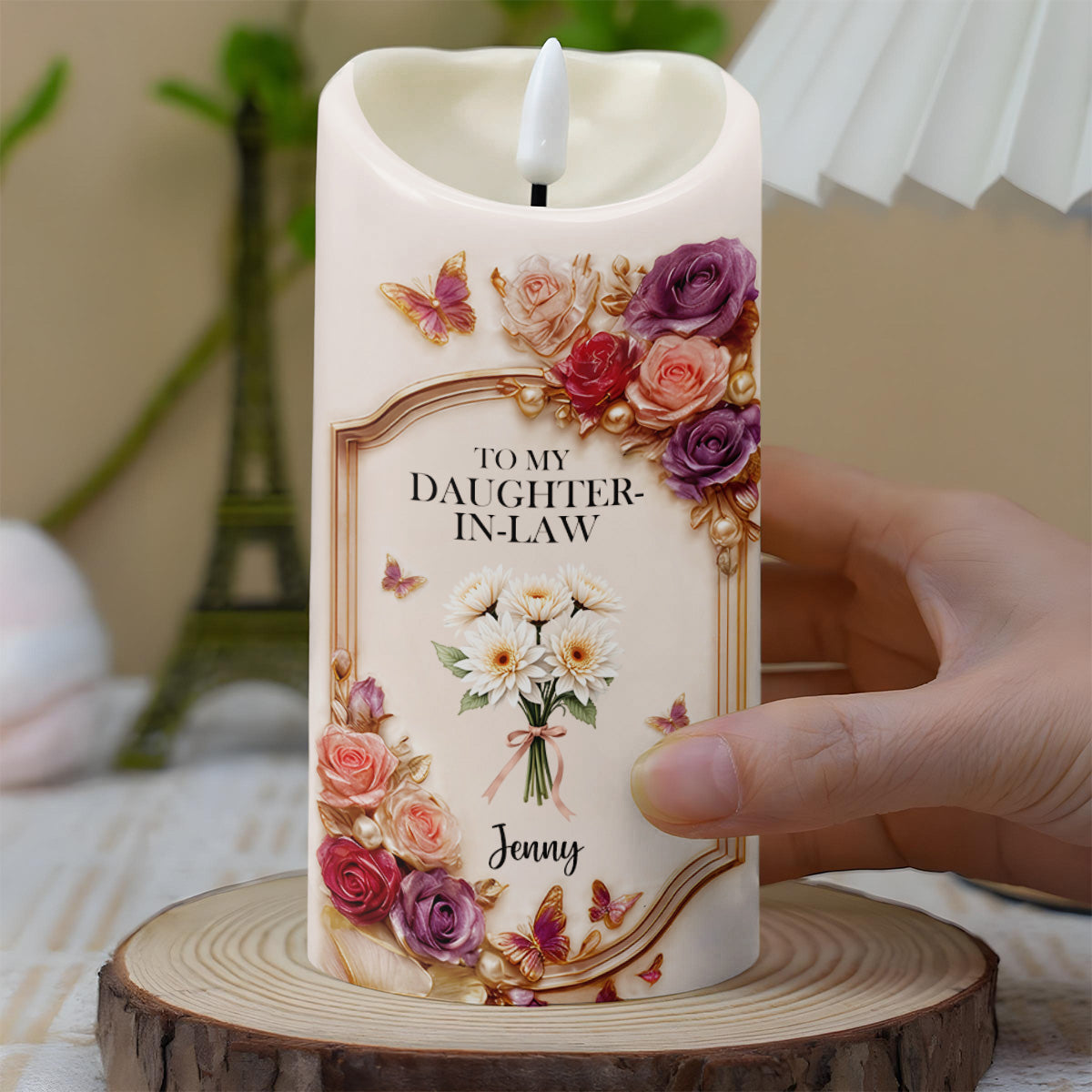 To My Daughter-In-Law, Roses And Butterflies Design