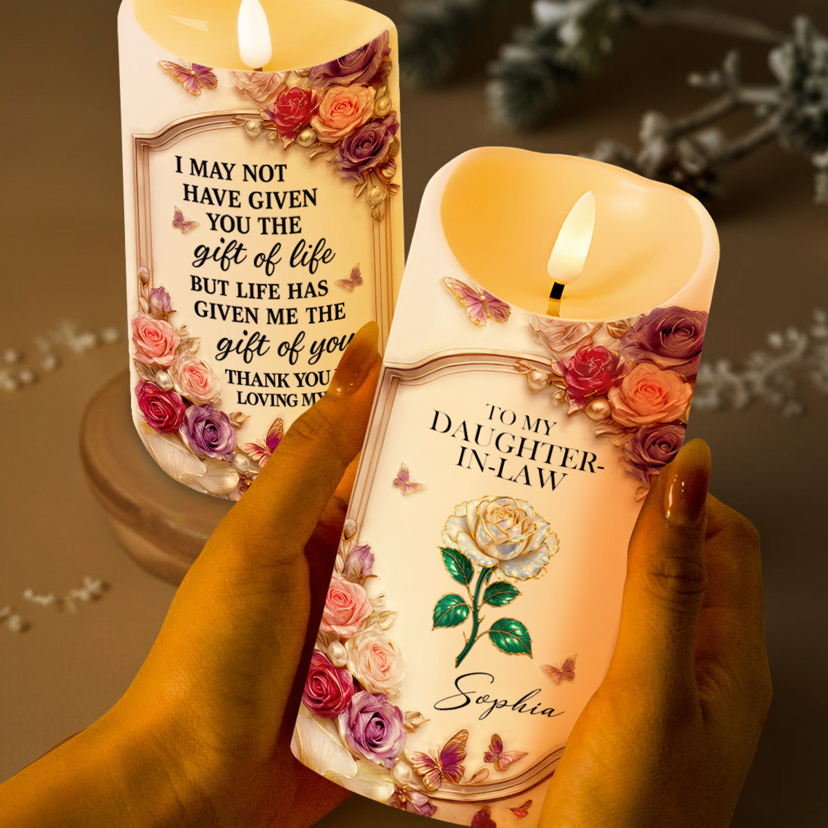 To My Daughter-In-Law, Roses And Butterflies