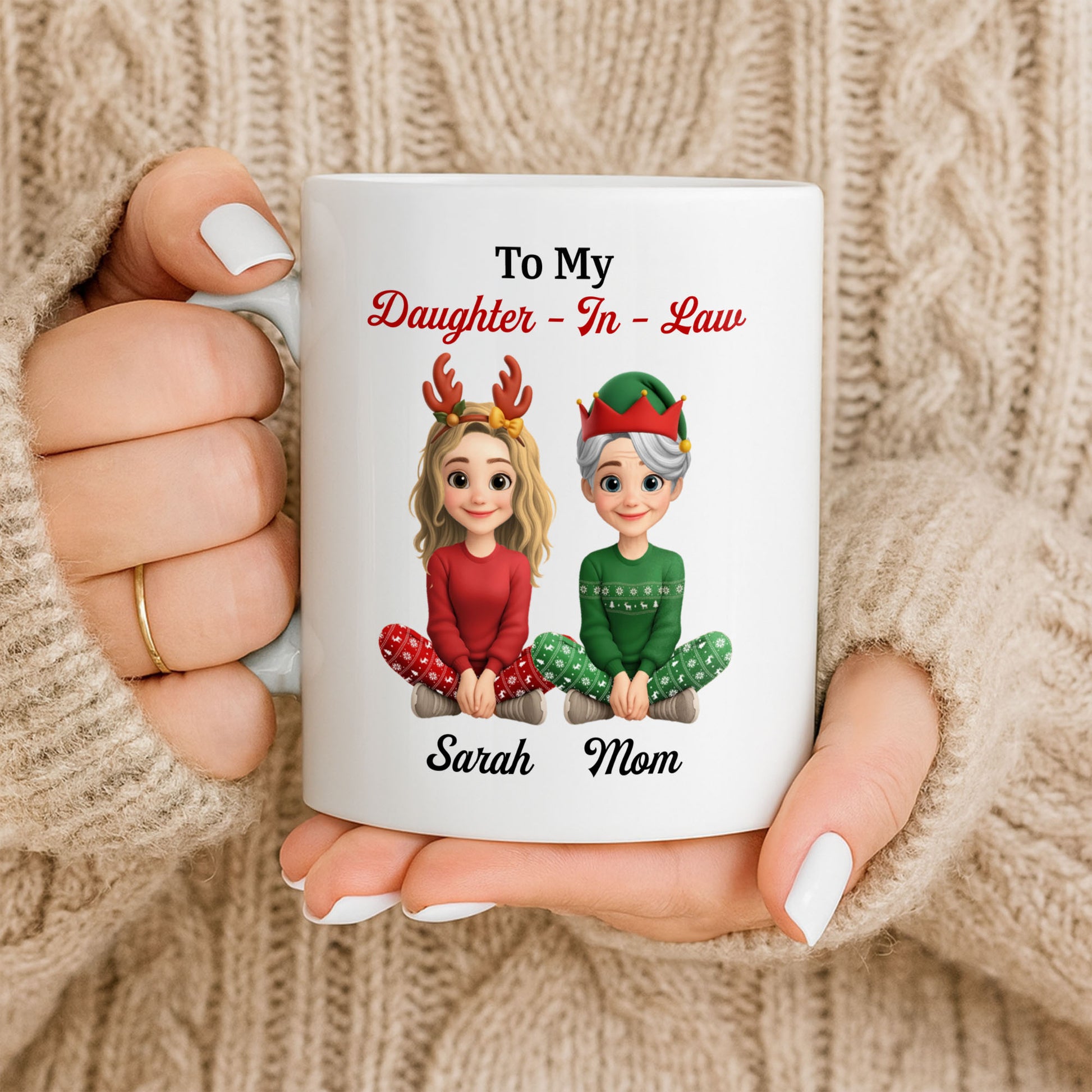 To My Daughter-In-Law, Thank You For Loving My Son, Christmas Reindeer Antlers