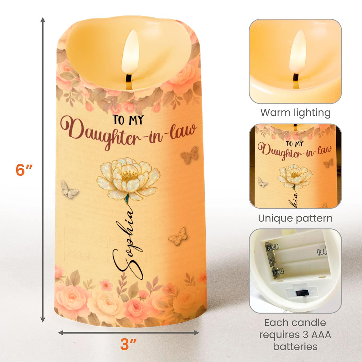 To My Daughter-In-Law, Thank You, Flowers and Butterflies