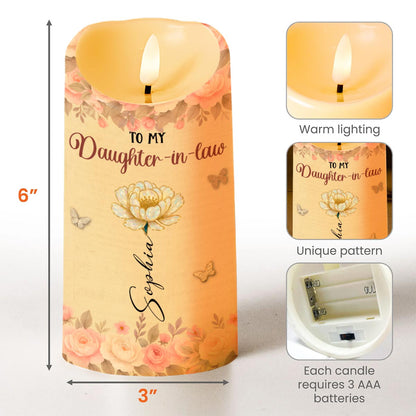 To My Daughter-In-Law, Thank You, Flowers and Butterflies