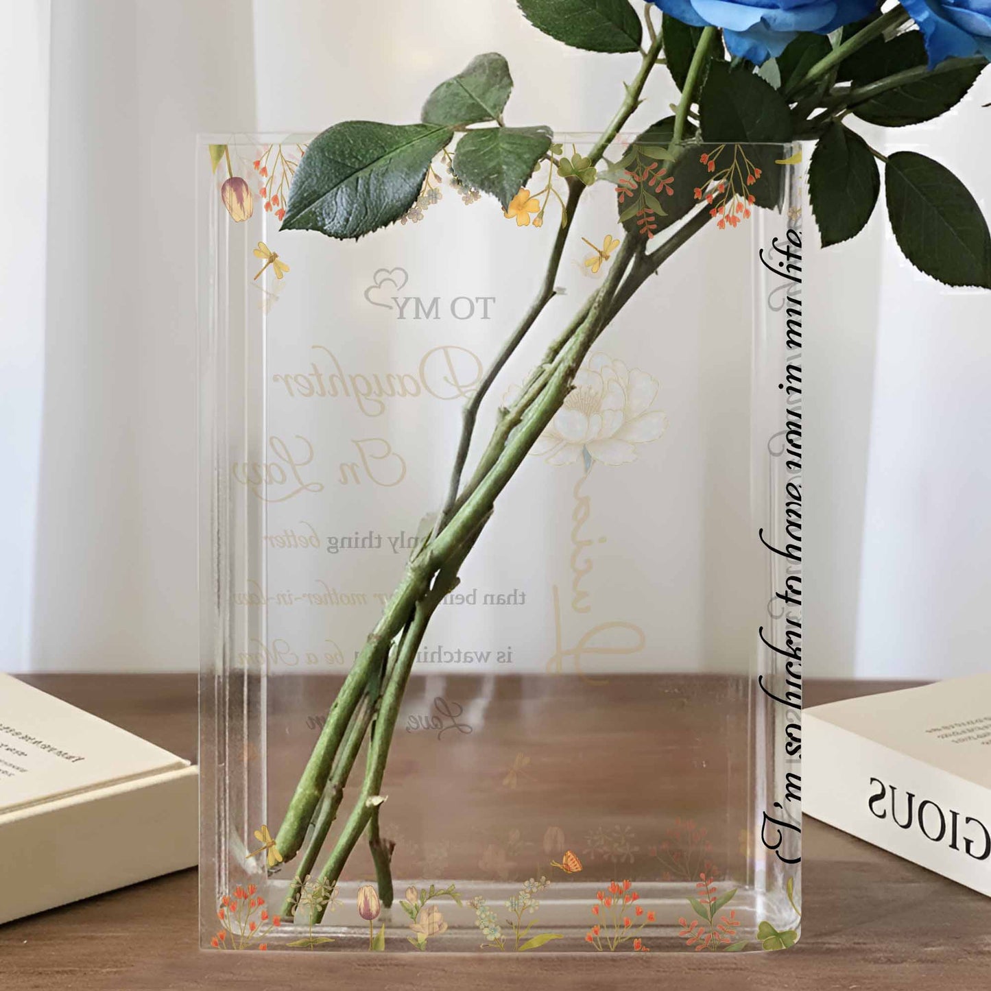 Watching You Be a Mom, Flowers and Butterfly Design