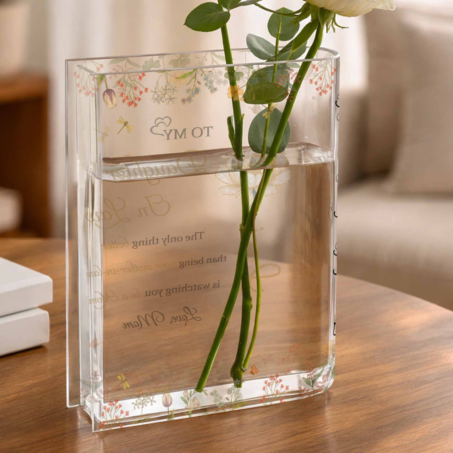 Watching You Be a Mom, Flowers and Butterfly Design