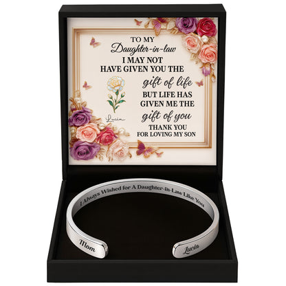 To My Daughter-In-Law, Gift Of You, Roses And Carnation