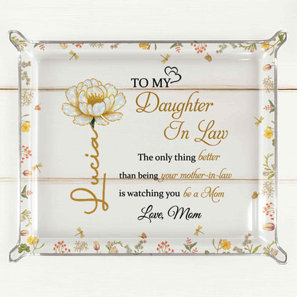To My Daughter In Law, Golden Flower Design