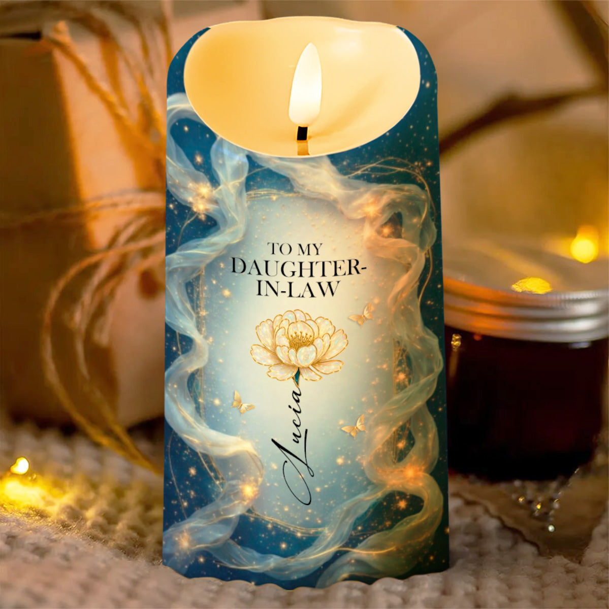 To My Daughter-In-Law, Thank You For Loving My Son, Flowers And Butterflies