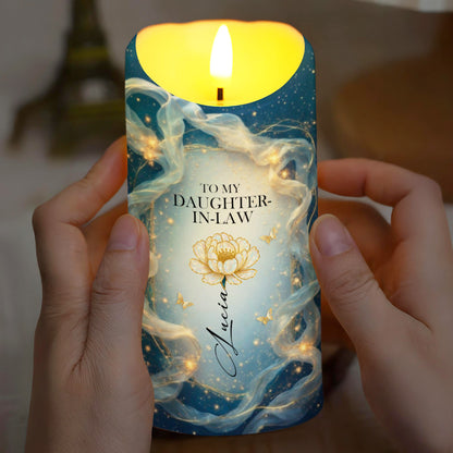 To My Daughter-In-Law, Thank You For Loving My Son, Flowers And Butterflies