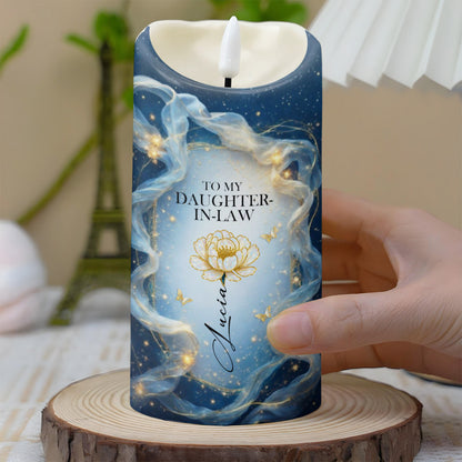 To My Daughter-In-Law, Thank You For Loving My Son, Flowers And Butterflies