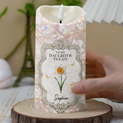 To My Daughter In Law Gift Of You Flower And Butterflies