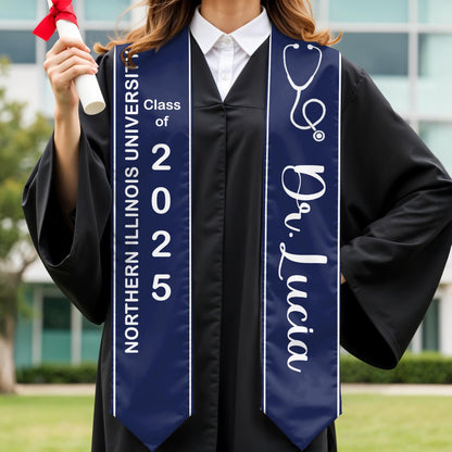 Celebrate Your Achievements, Graduation Cap and Stethoscope