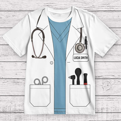 Customizable Medical Professional Themed Graphic T-Shirt