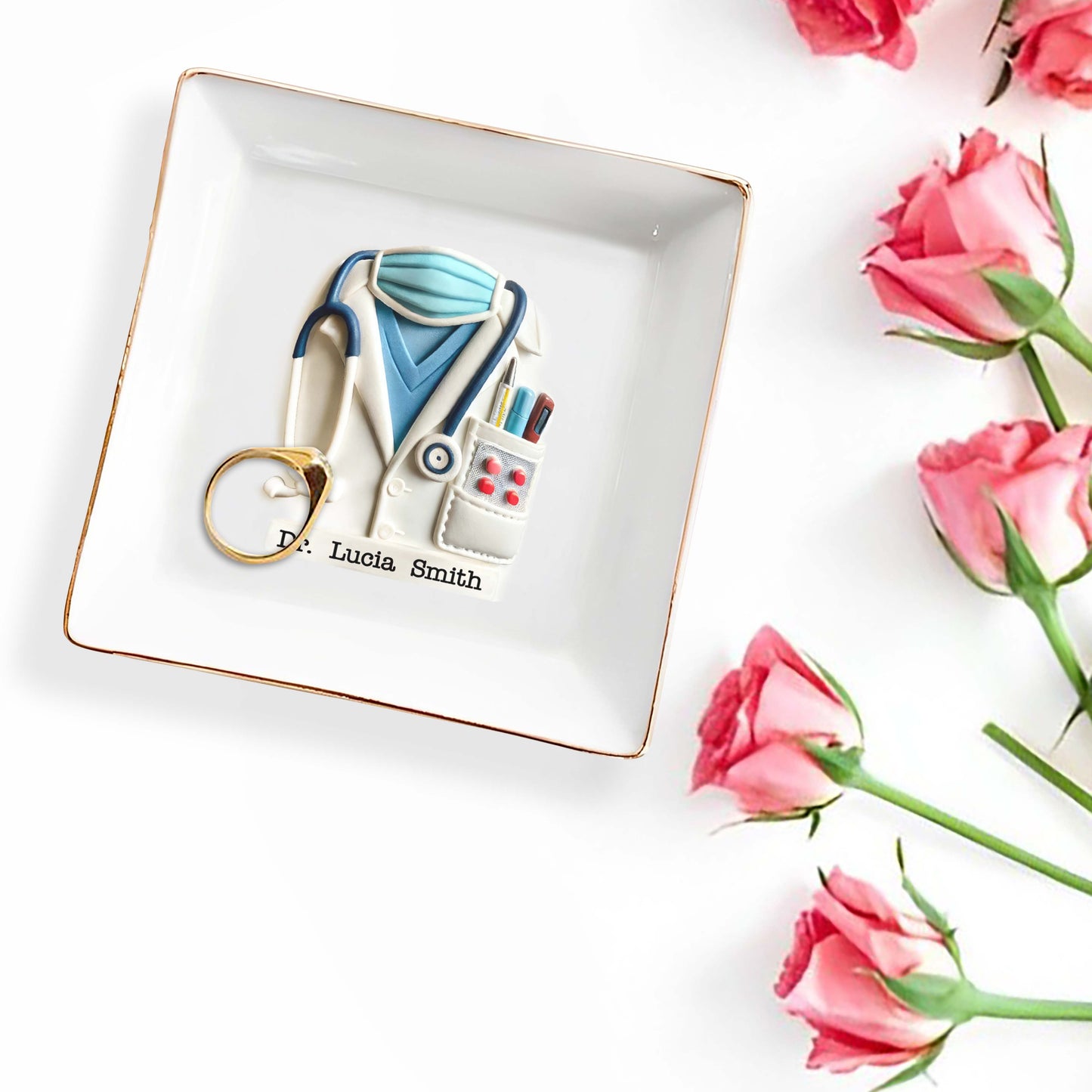 Perfect Gift For Healthcare Professionals, Stethoscope and Medical Coat