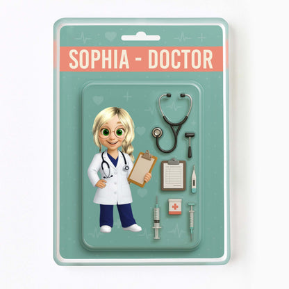 Customizable Doctor Theme Acrylic Plaque With Medical Tools