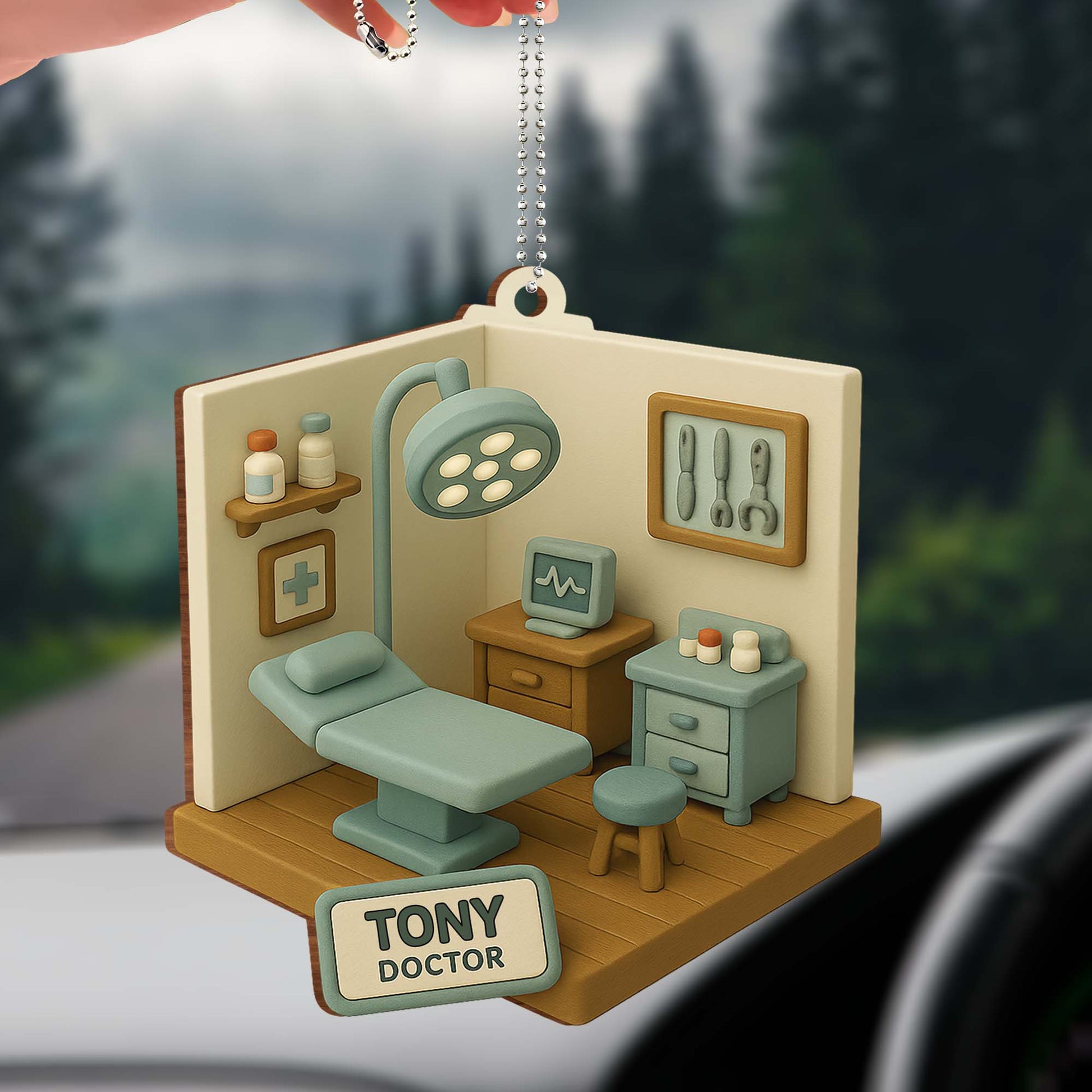Miniature Model Of A Cozy Medical Office