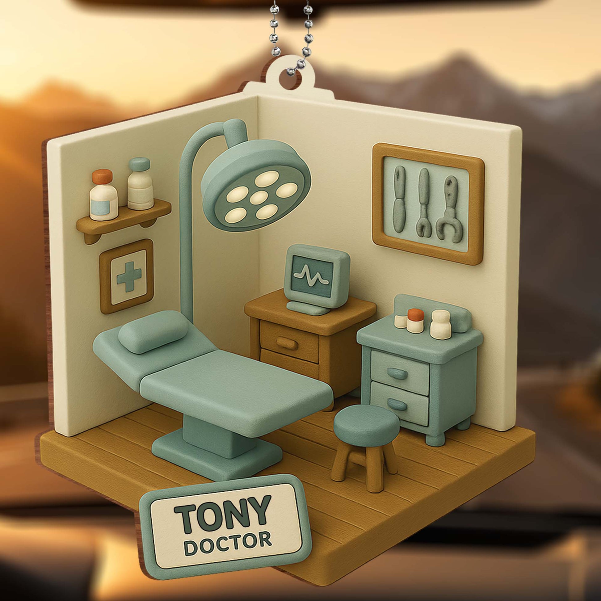 Miniature Model Of A Cozy Medical Office