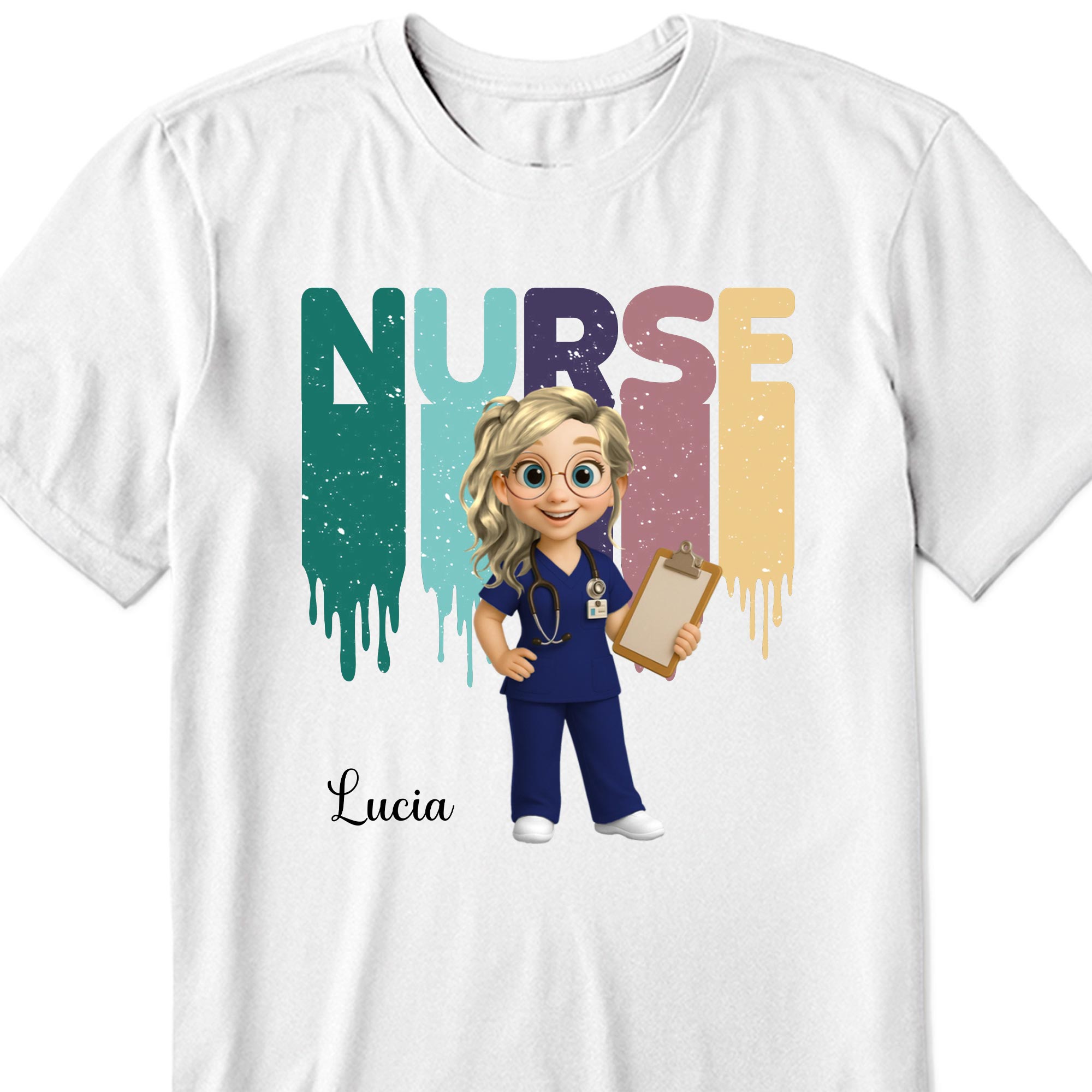 Nurse, Animated Character With Clipboard