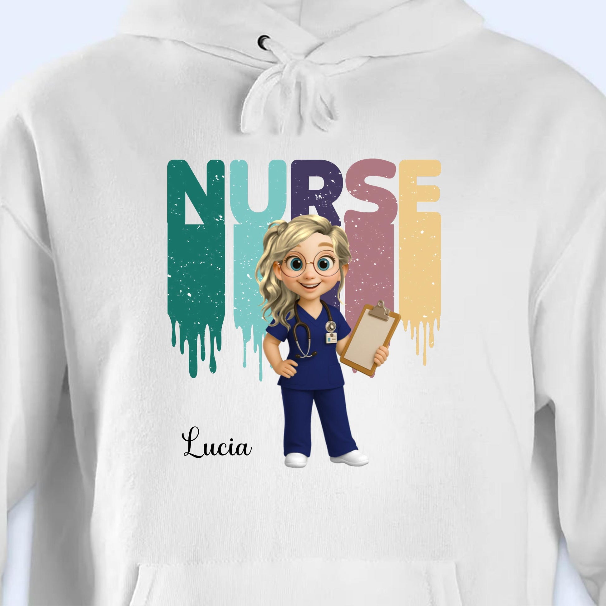 Nurse, Animated Character With Clipboard