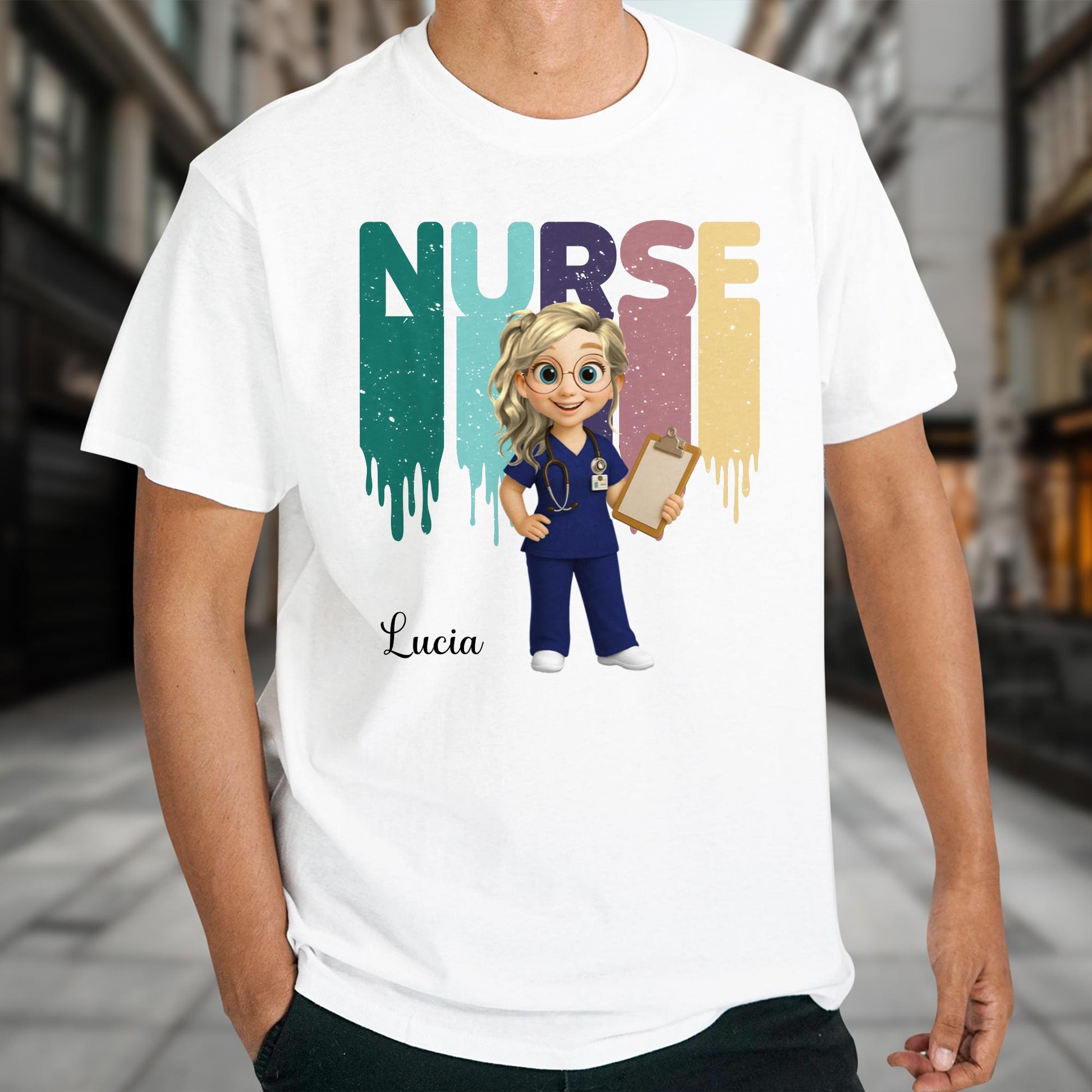 Nurse, Animated Character With Clipboard